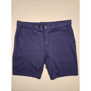 Greyson Sequoia Performance Knit Hybrid Golf Shorts Mens 38 Blue Inseam 9 5/8"